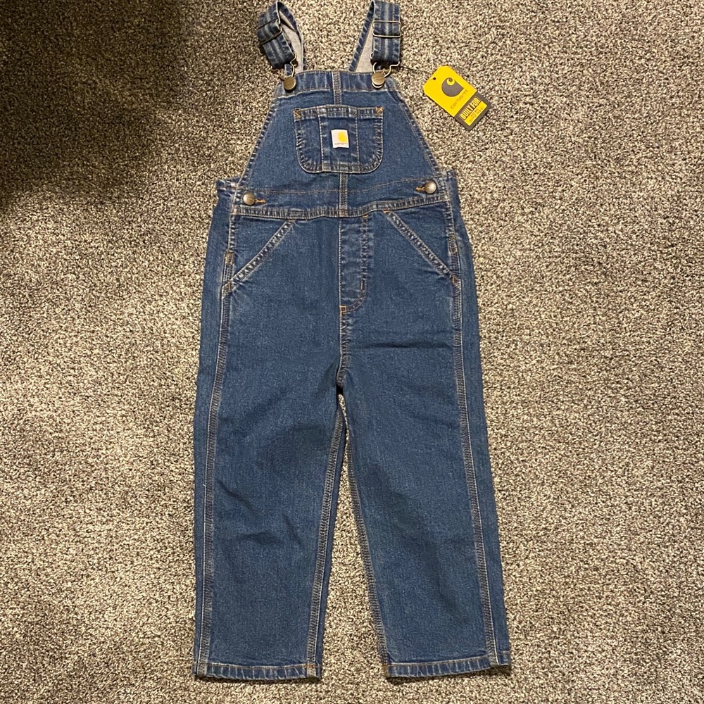 Carhartt Blue Denim Bib Overalls